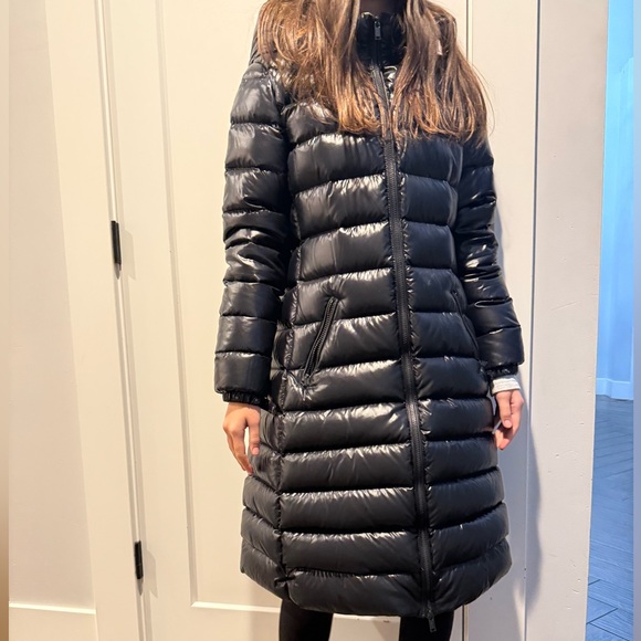 Aritzia Shiny Black Long Puffer Jacket - Picture 5 of 12